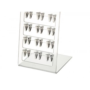 Σκουλαρίκι ατσάλι τρίγωνα ασημί χρώμα Σκουλαρίκι ατσάλι τρίγωνα ασημί χρώμα