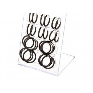 Σκουλαρίκια ατσάλινα κρικάκια σε μαύρο χρώμα(18mm) Σκουλαρίκια ατσάλινα κρικάκια σε μαύρο χρώμα(18mm)