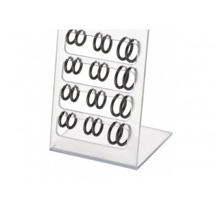 Σκουλαρίκια ατσάλινα κρικάκια  σε μαύρο χρώμα(10mm)