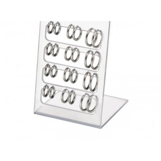 Σκουλαρίκια ατσάλινα κρικάκια  σε ασημι χρώμα(10mm)