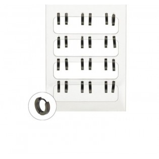 Σκουλαρίκια ατσάλινα κρικάκια  σε μαύρο χρώμα(ατρύπητο)