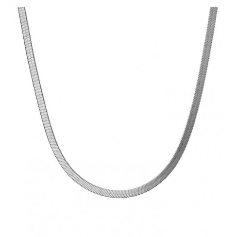 Αλυσίδα ατσάλι 316L 4mm σε ασημί 45cm