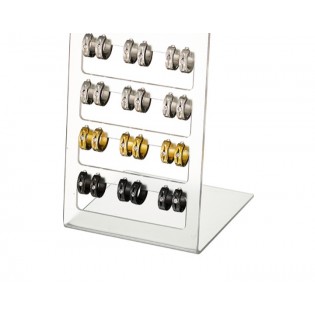 Σκουλαρίκια ατσάλινα κρικάκια  σε ασημί χρώμα με ζιργκόν