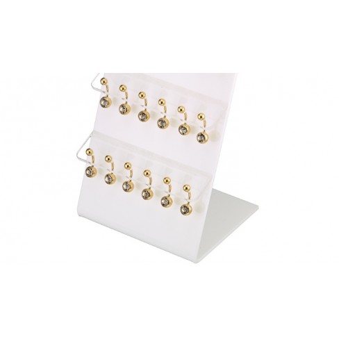 Σκουλαρίκι αφαλού χρυσό χρώμα από χειρουργικό ατσάλι 